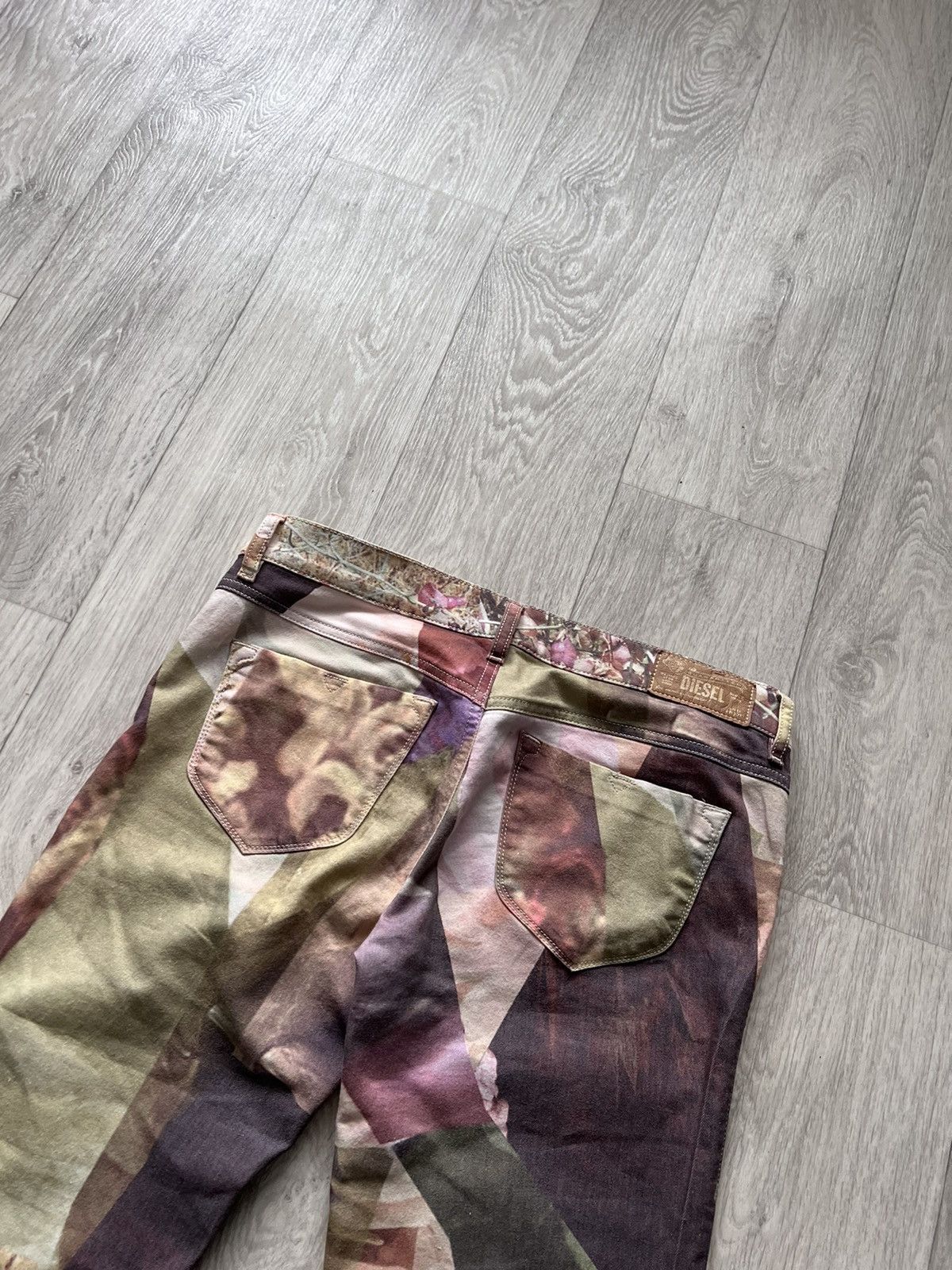 Diesel × Vintage Diesel Flowers Pants Rare Size 34" / US 12 / IT 48 - 10 Thumbnail