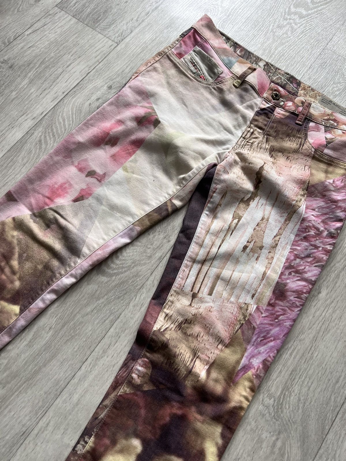 Diesel × Vintage Diesel Flowers Pants Rare Size 34" / US 12 / IT 48 - 3 Thumbnail
