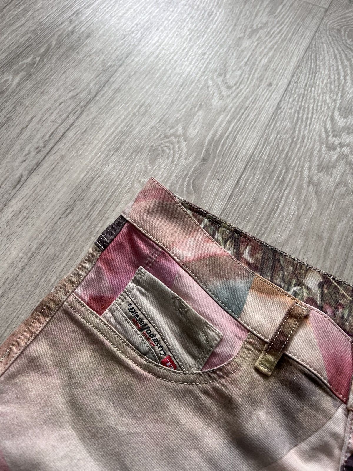 Diesel × Vintage Diesel Flowers Pants Rare Size 34" / US 12 / IT 48 - 9 Thumbnail