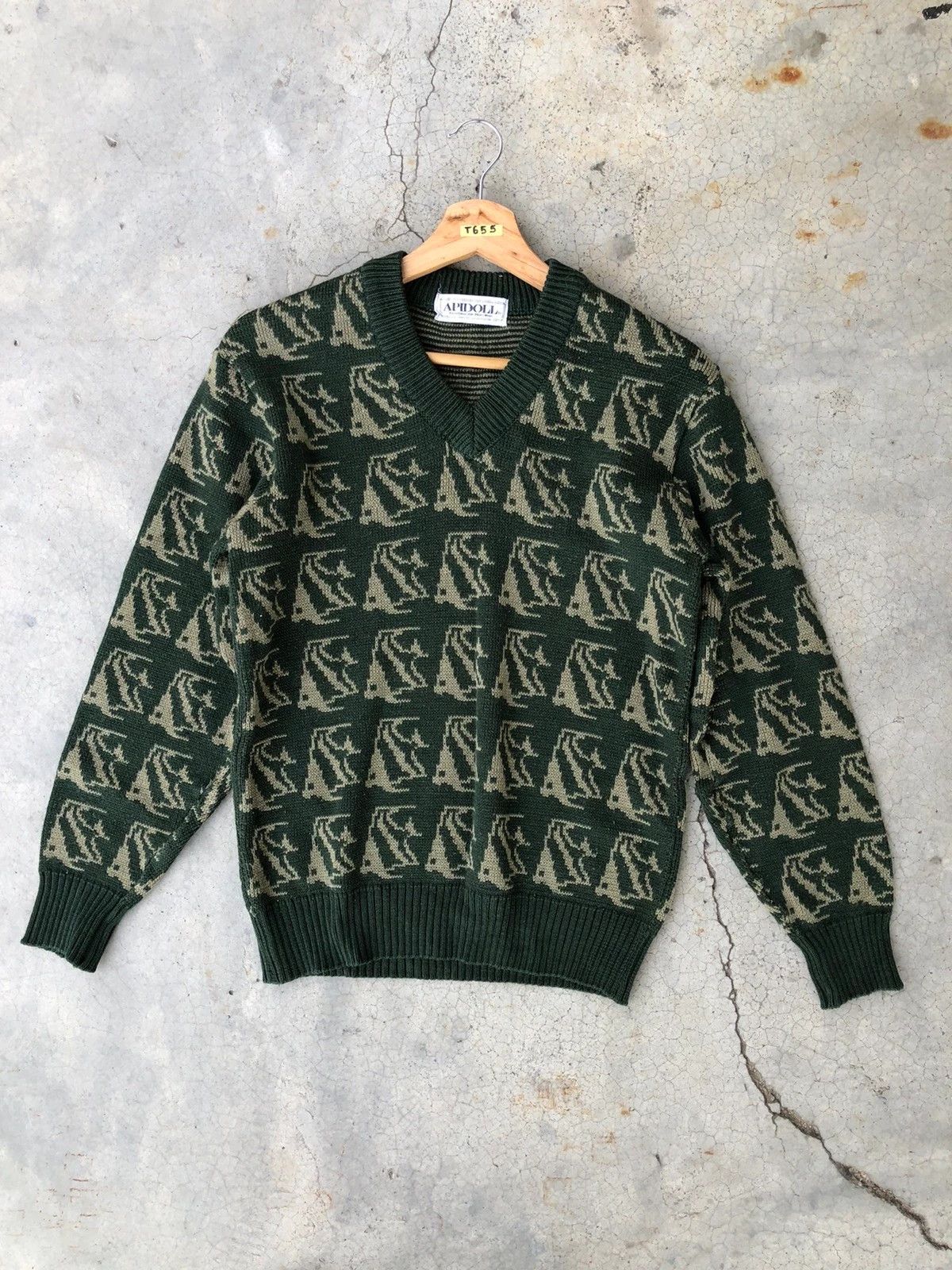 Aran Isles Knitwear × Designer 💥Vintage APIDOLL Aran Colourknit Jumper Knit Sweater Size US S / EU 44-46 / 1 - 1 Thumbnail