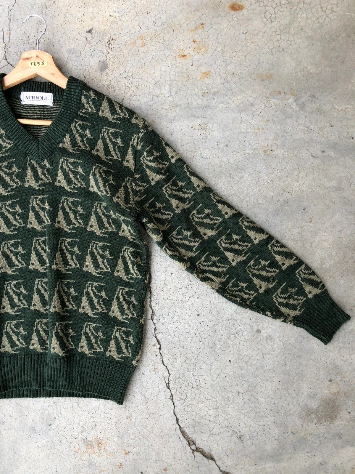 Aran Isles Knitwear × Designer 💥Vintage APIDOLL Aran Colourknit Jumper Knit Sweater Size US S / EU 44-46 / 1 - 4 Thumbnail