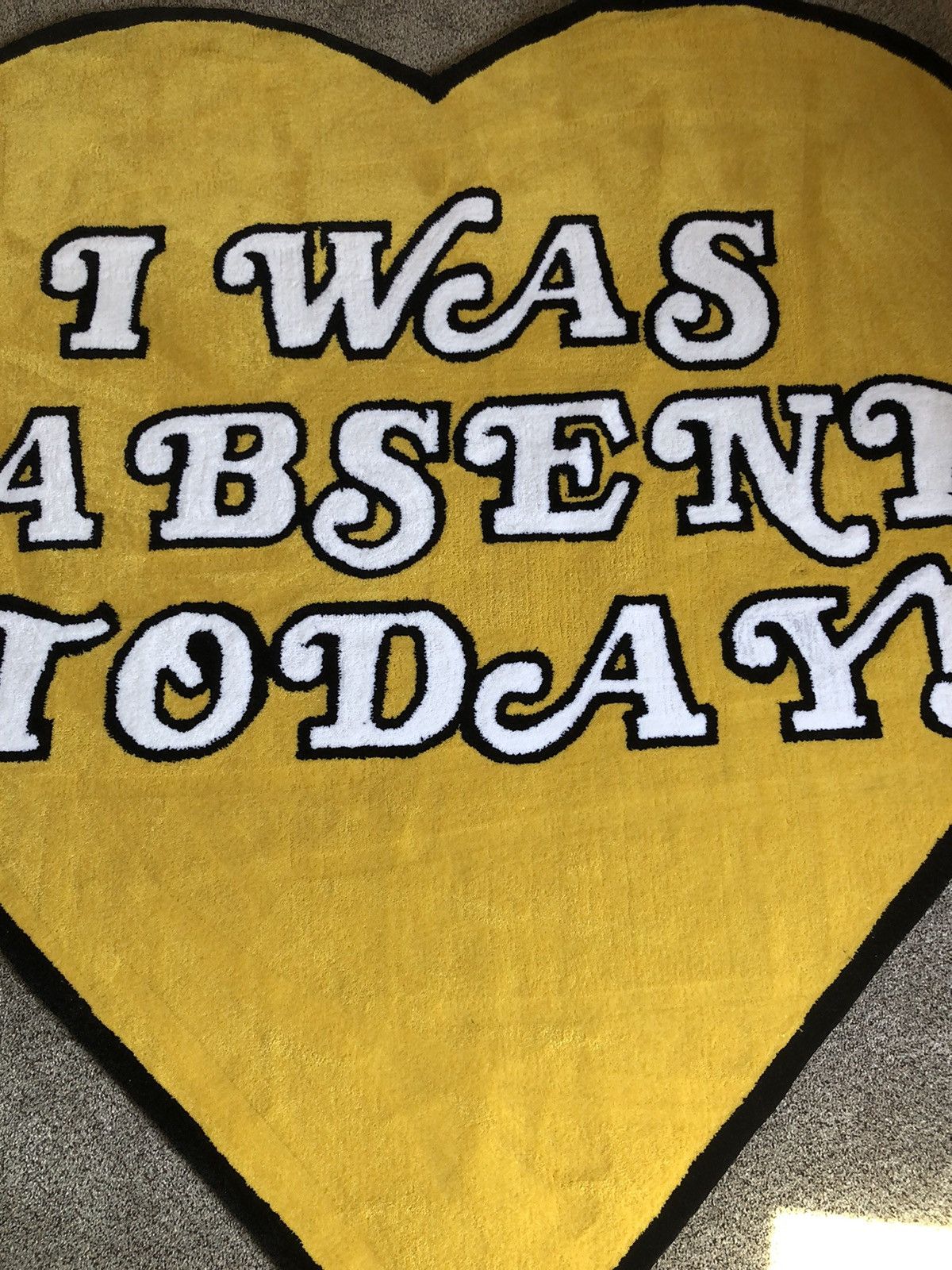 Absent Absent "I Was Absent Today!" Rug Size ONE SIZE - 3 Thumbnail