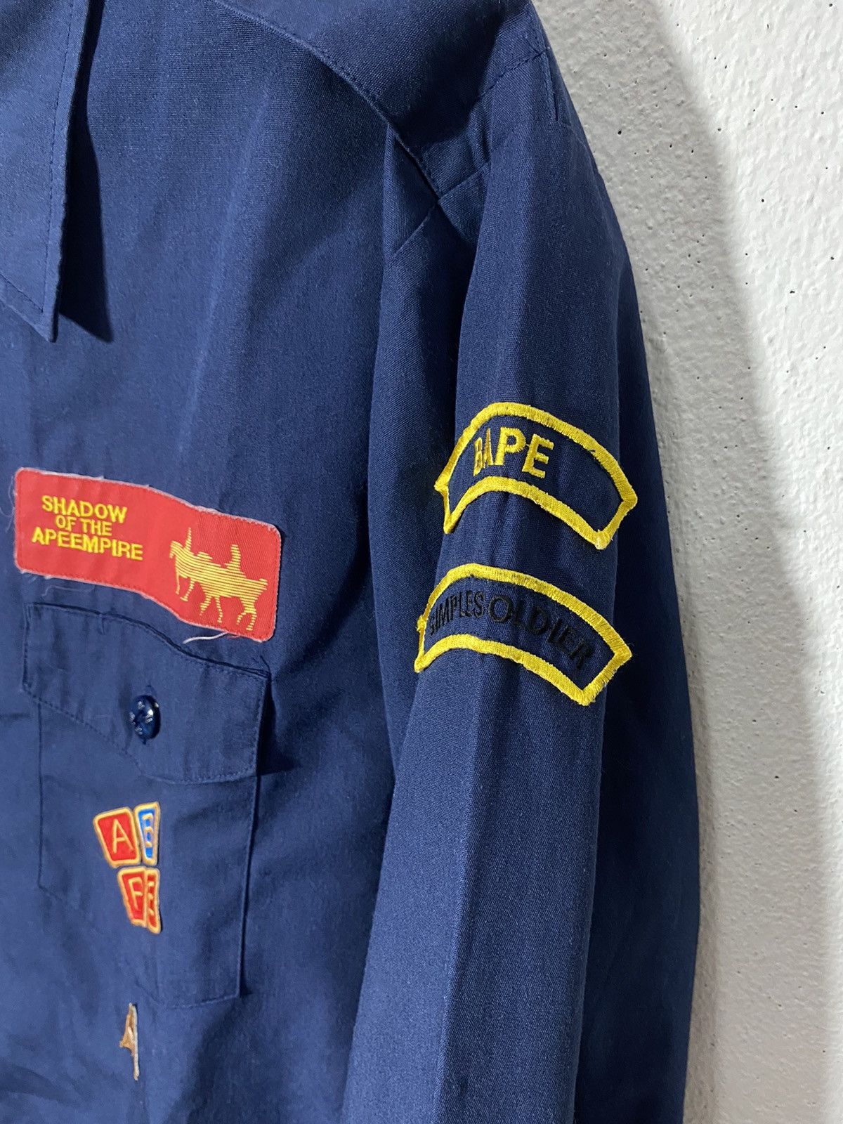 Bape × Vintage Boyscout Shirt Size US L / EU 52-54 / 3 - 5 Thumbnail