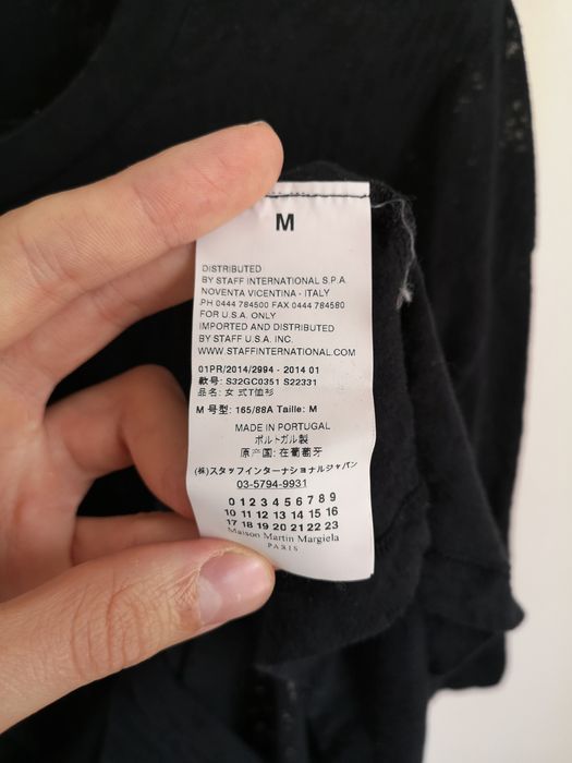 Maison Margiela MM6 VINTAGE TEE WITH TRANSPARENT EFFECT | Grailed