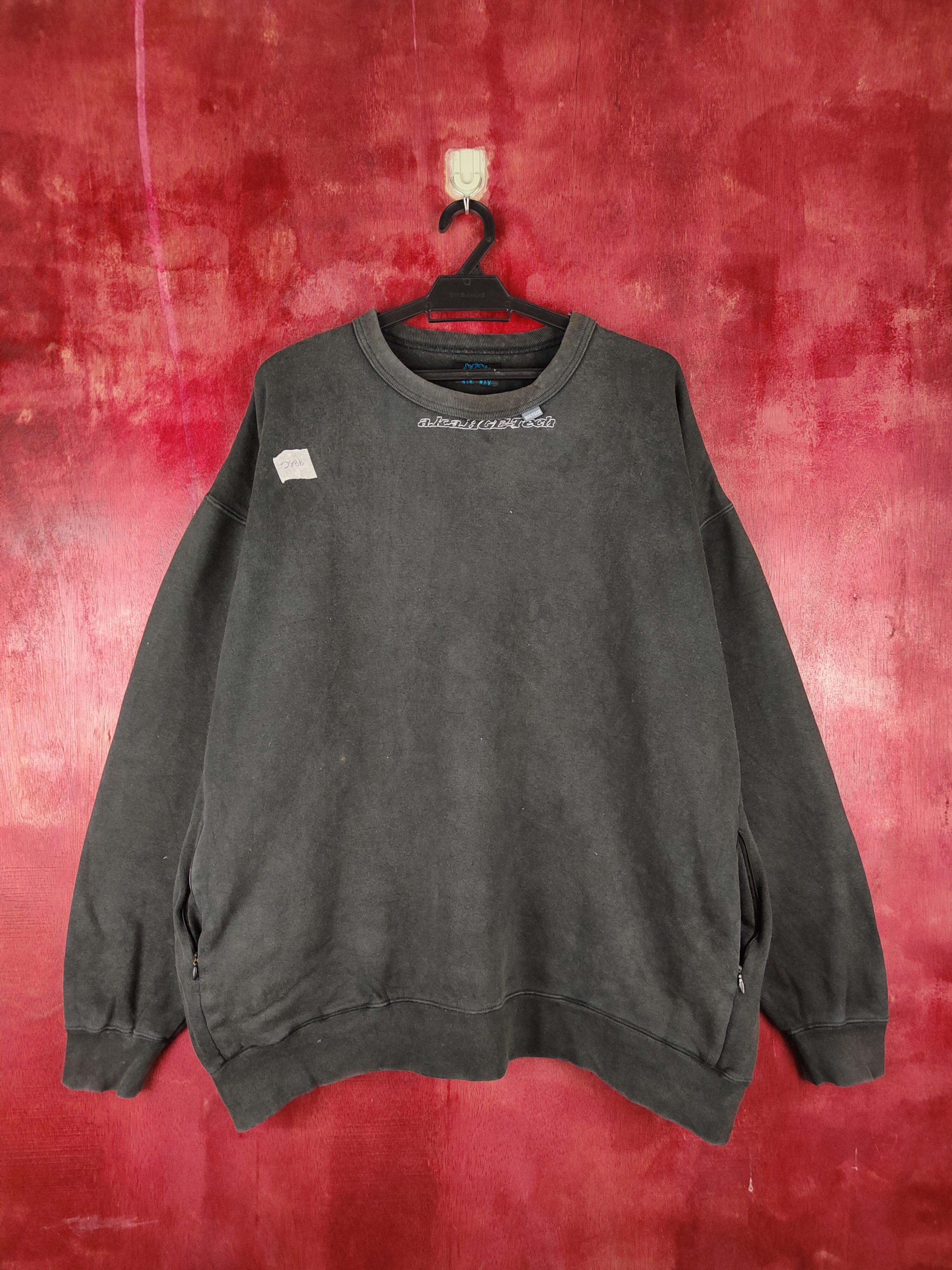 Japanese Brand a k.a.hye-tech Black Faded Sweatshirt #283B Size US XXL / EU 58 / 5 - 1 Thumbnail