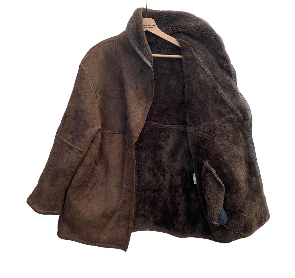 Designer × Vintage Vintage Sherling/Sherpa Suede Leather Jacket Size US L / EU 52-54 / 3 - 7 Thumbnail