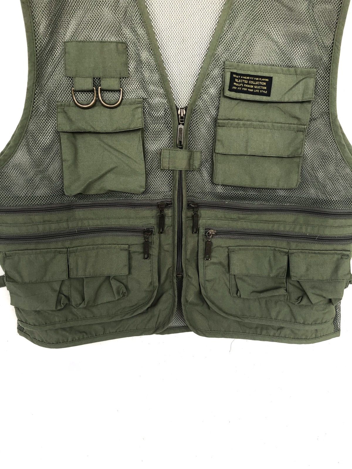 Kodak 🇯🇵 Style Cargo Pocket Cinch Side Tactical Mesh Vest Size US L / EU 52-54 / 3 - 4 Thumbnail