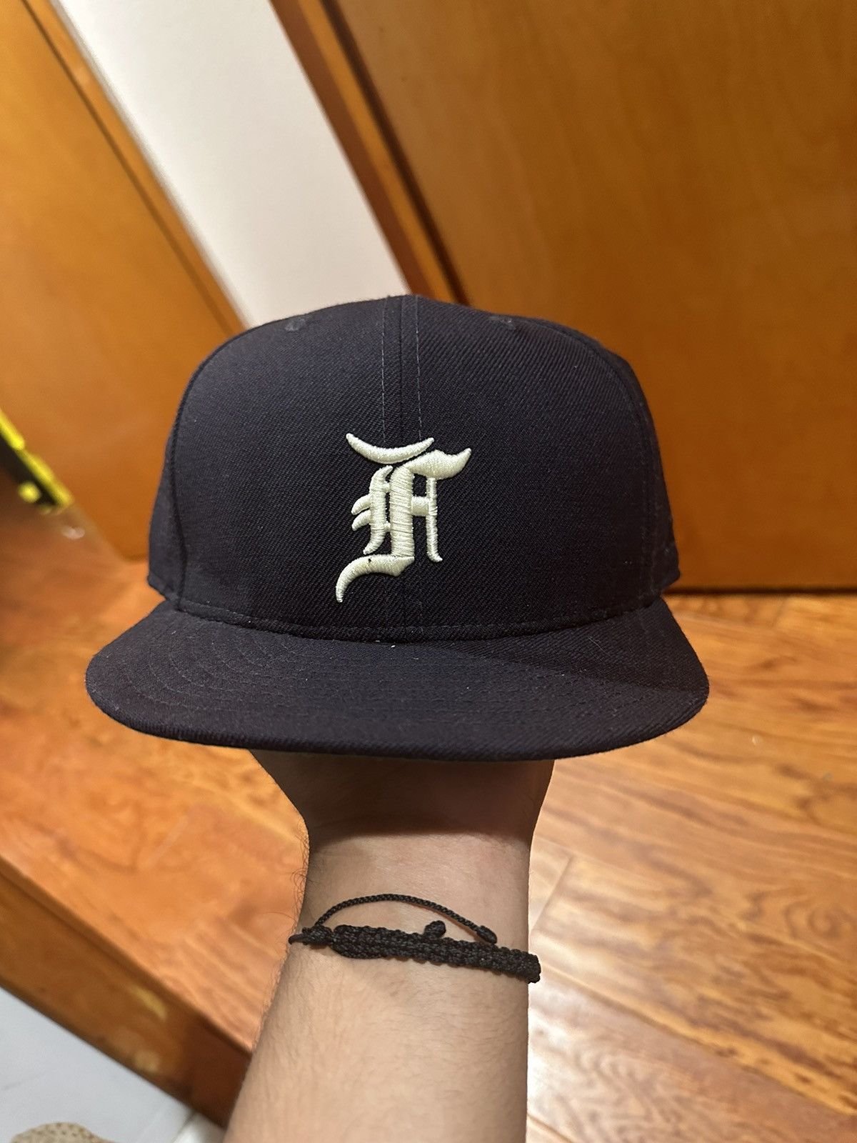 New Era Fear of God Essentials Fitted Navy Sz 7 5/8 | Grailed
