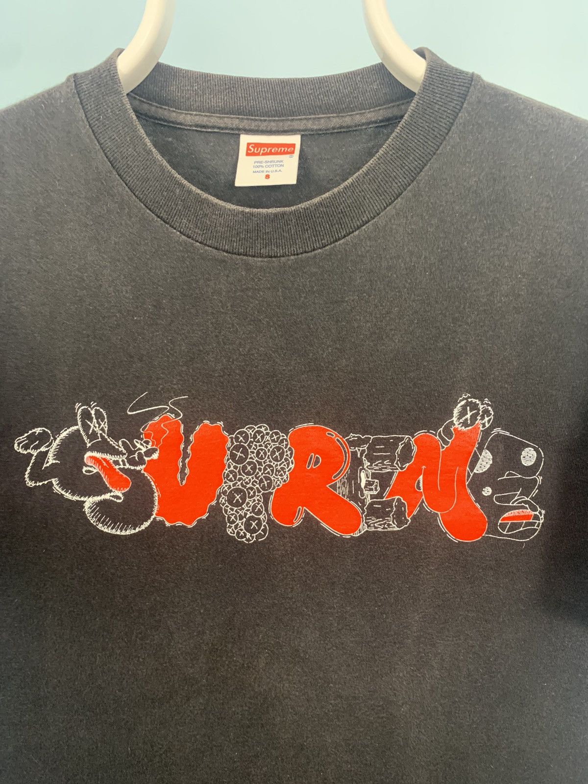 Original Fake Supreme x Original Fake Kaws Bubble Box Logo Tee (2011) Size US S / EU 44-46 / 1 - 2 Thumbnail