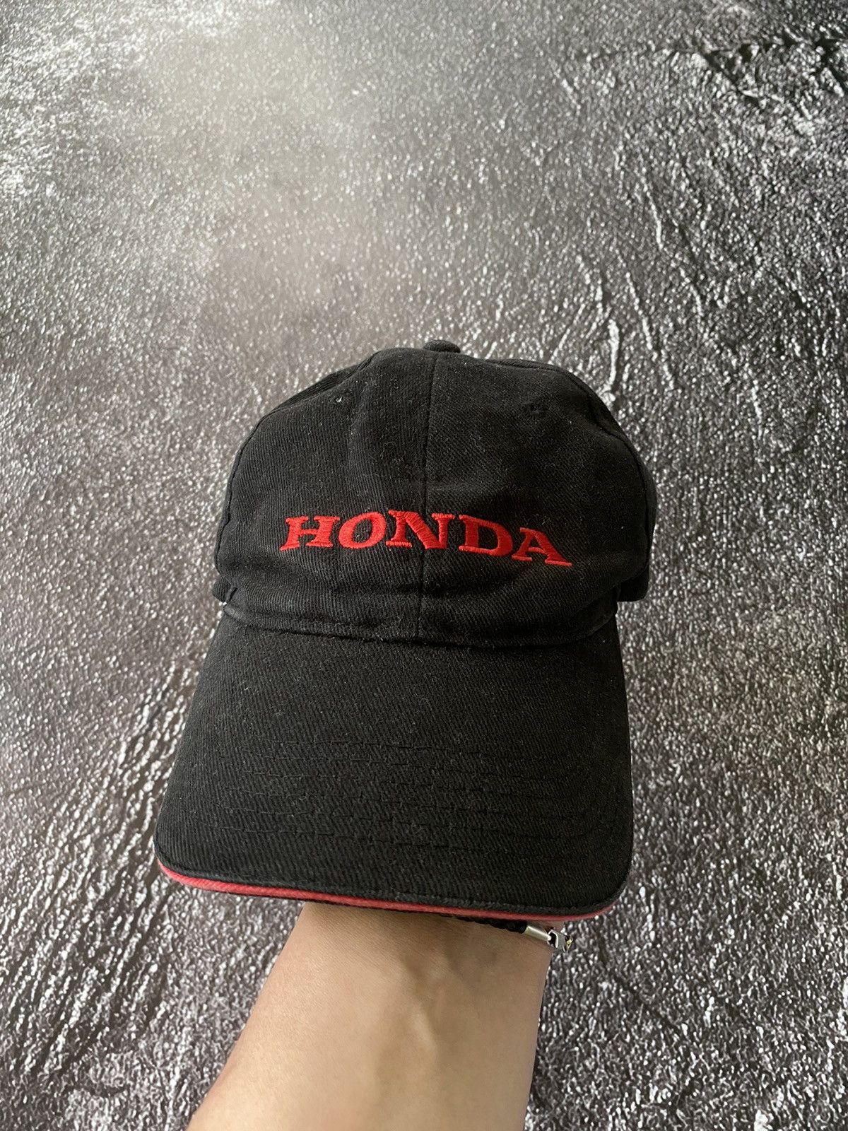 Honda Cap HONDA Hat Faded Black Rare Rucing Y2k Streetwear Size ONE SIZE - 2 Thumbnail