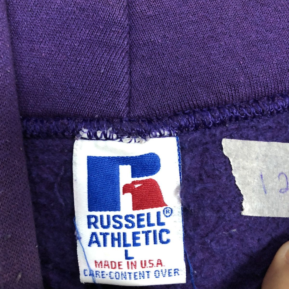 Russell Athletic × Vintage Williams Russel Athletic Purple Hoodies #128B Size US L / EU 52-54 / 3 - 11 Thumbnail