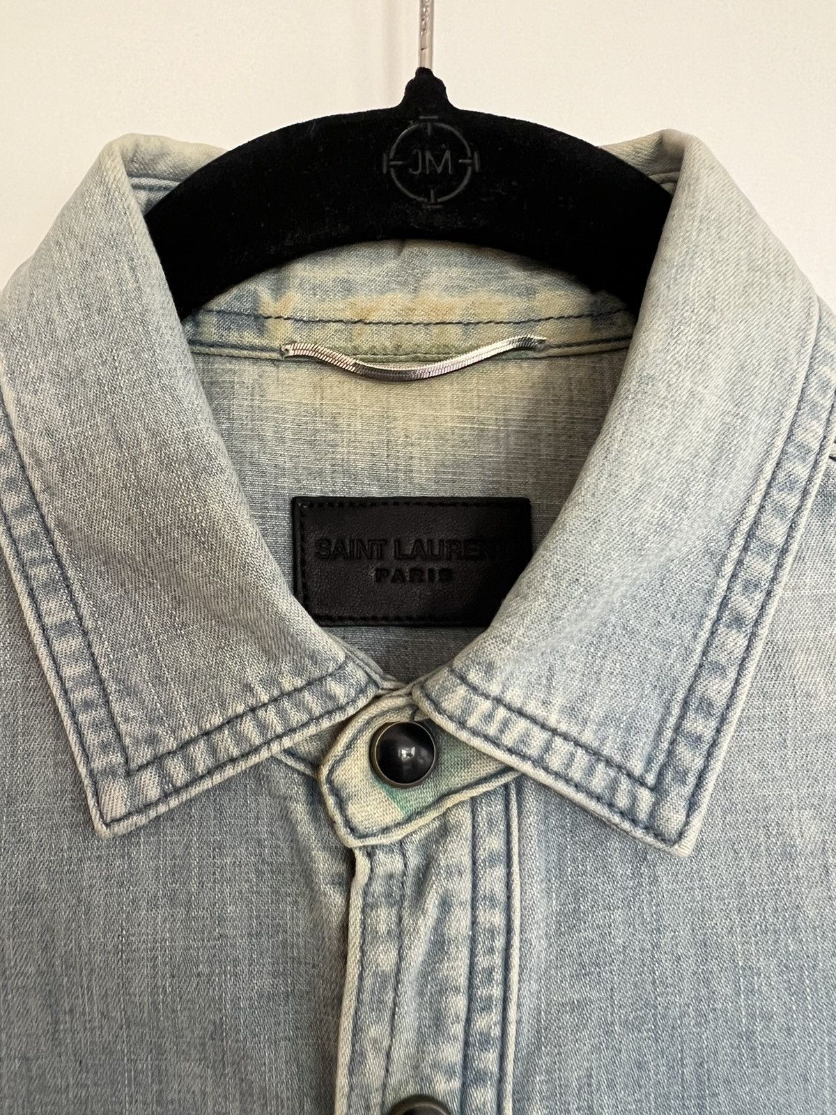 Hedi Slimane Saint Laurent SS13 Rare Denim Shirt Size US S / EU 44-46 / 1 - 4 Thumbnail