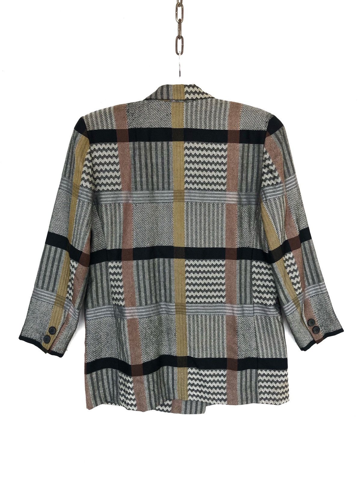 Art Comes First Mine Coco 🇯🇵 Beauty Patchwork Double Breast Blazer Size US M / EU 48-50 / 2 - 2 Thumbnail