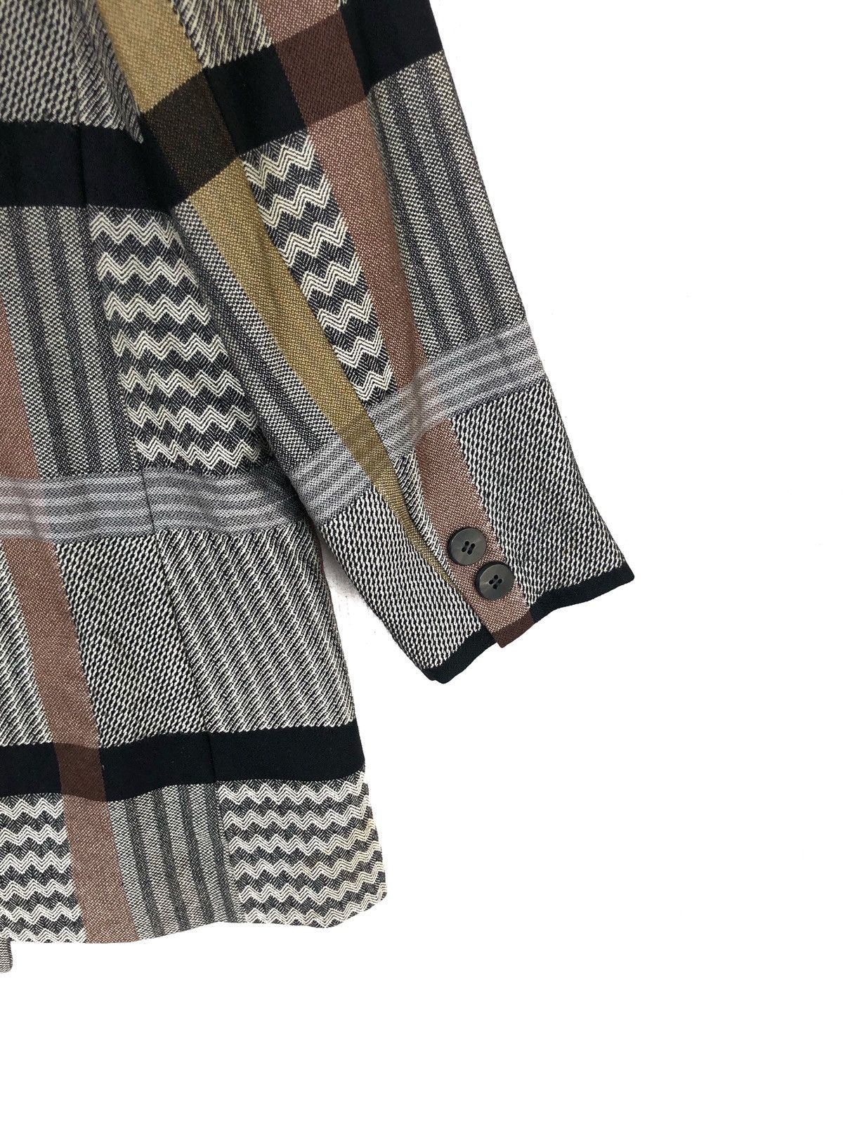 Art Comes First Mine Coco 🇯🇵 Beauty Patchwork Double Breast Blazer Size US M / EU 48-50 / 2 - 5 Thumbnail