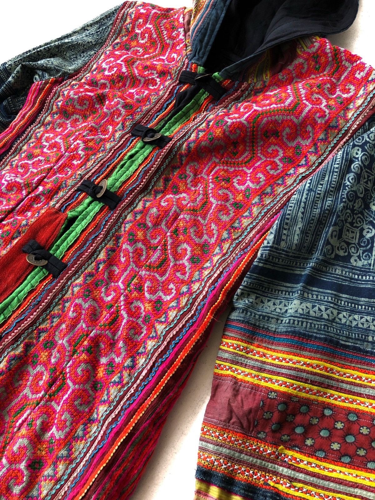 Handmade 🇯🇵 Beauty Fabric Patchwork Handmade Hoodie Jacket Size US S / EU 44-46 / 1 - 3 Thumbnail