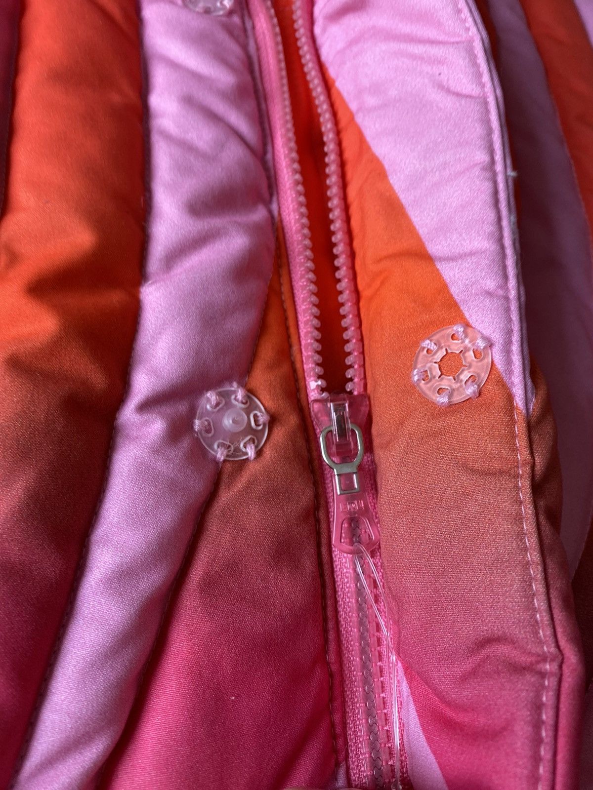 ERL ERL Pink Sunset Quilted Puffer Jacket Size US XL / EU 56 / 4 - 8 Thumbnail