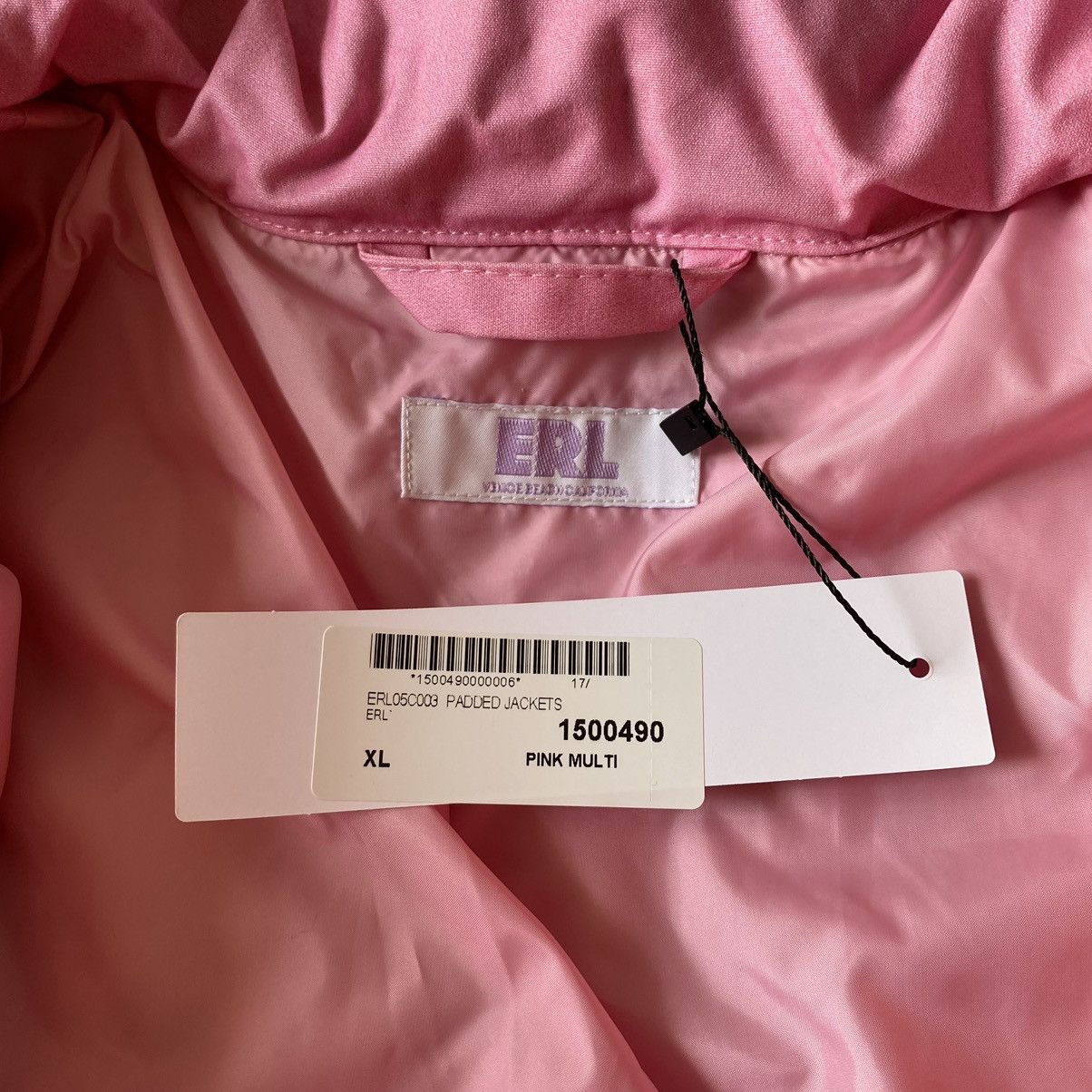 ERL ERL Pink Sunset Quilted Puffer Jacket Size US XL / EU 56 / 4 - 9 Thumbnail