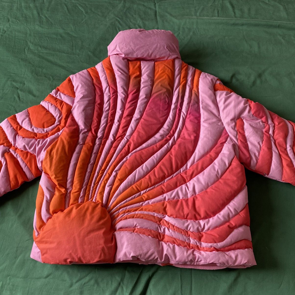 ERL ERL Pink Sunset Quilted Puffer Jacket Size US XL / EU 56 / 4 - 15 Thumbnail