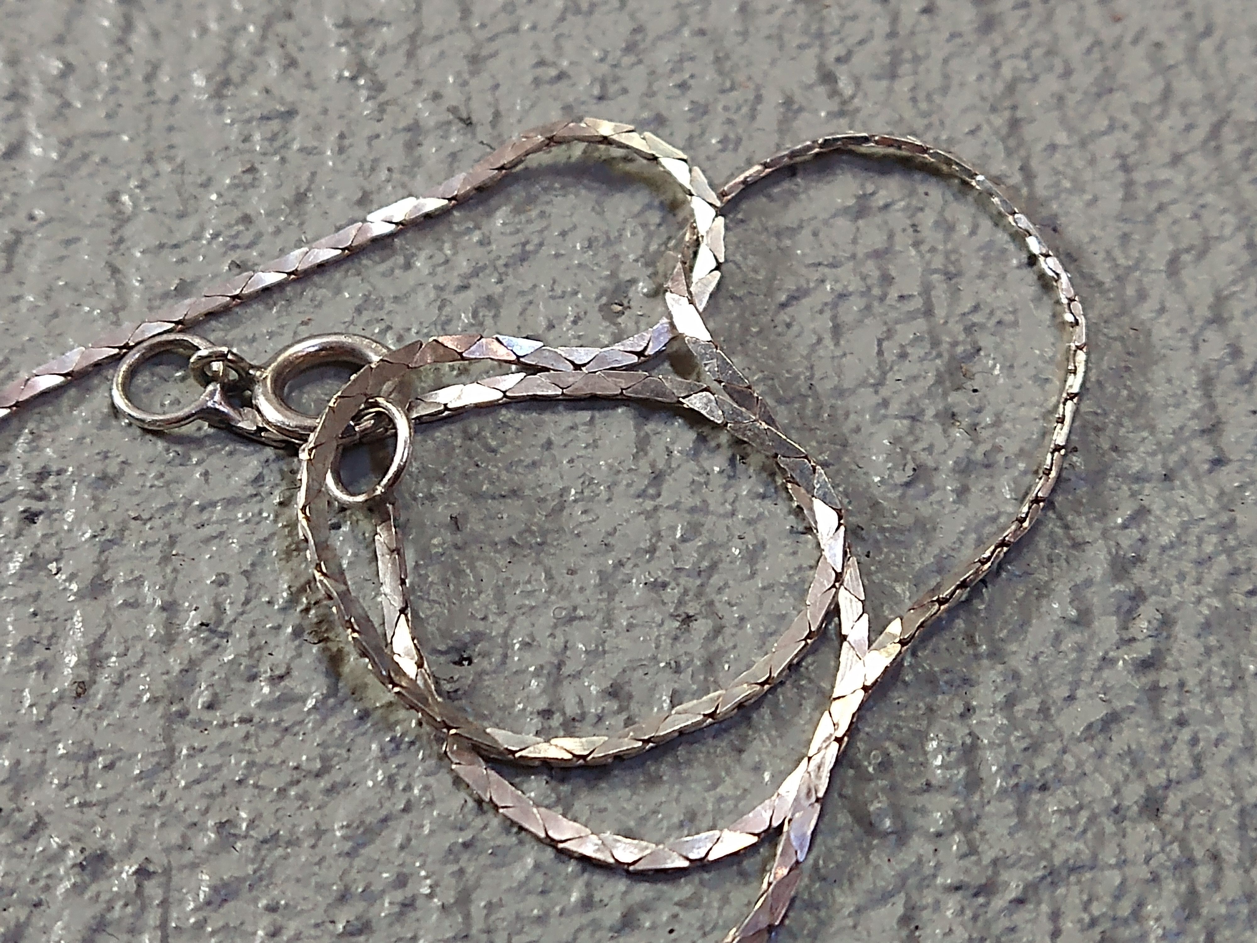 Other Vintage Sterling Silver Choker Necklace Purple Glass 16" Size ONE SIZE - 6 Thumbnail