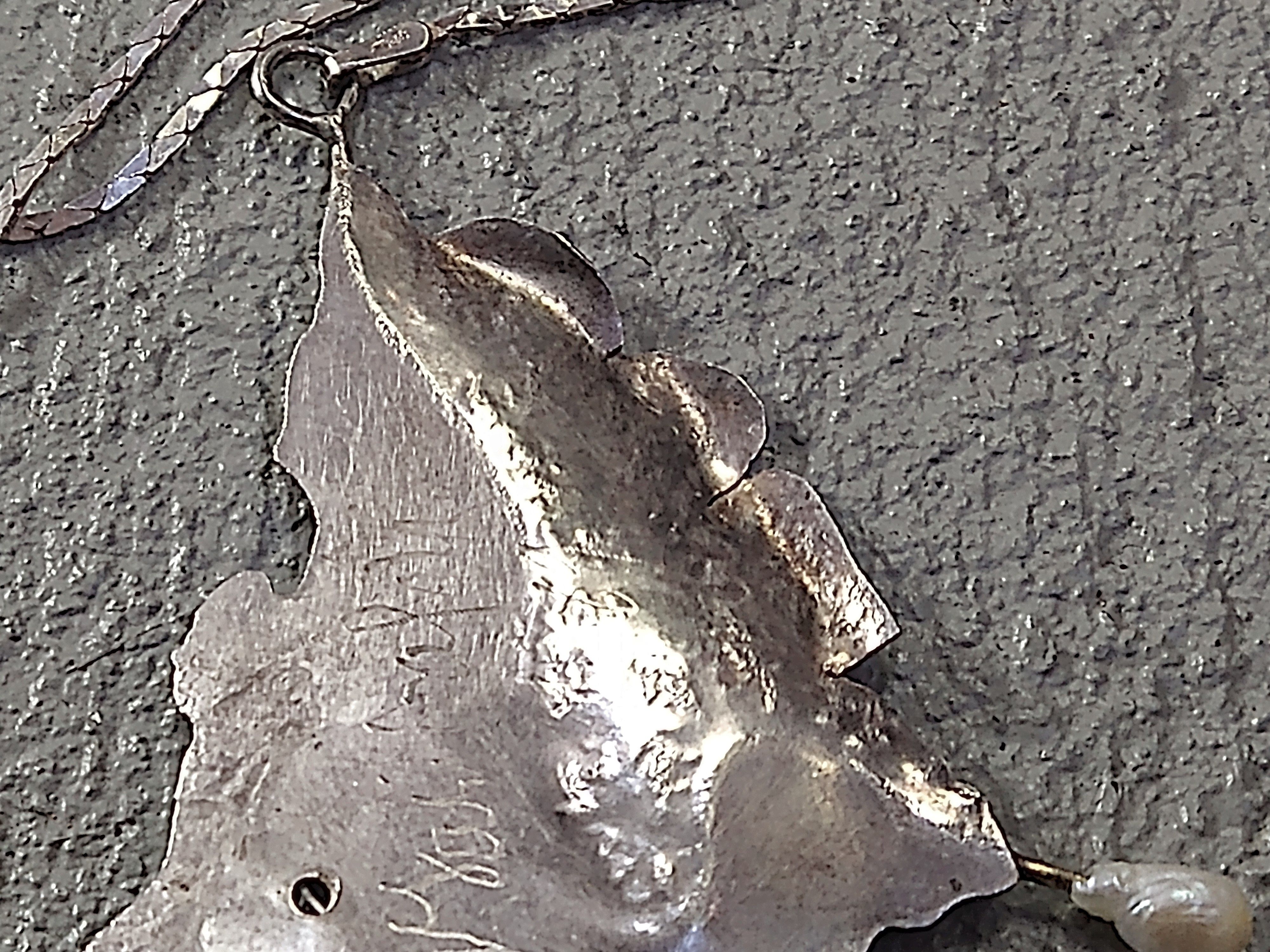 Other Vintage Sterling Silver Choker Necklace Purple Glass 16" Size ONE SIZE - 9 Thumbnail