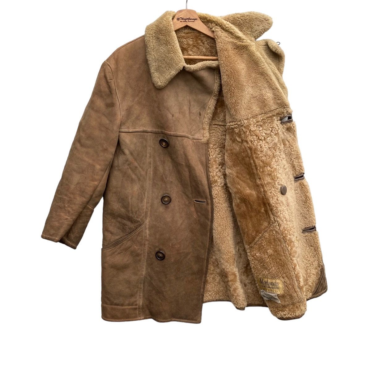 Japanese Brand × Vintage Vtg Morlands Real Lambskin Sherpa/Sherling Made in England Size US L / EU 52-54 / 3 - 10 Thumbnail