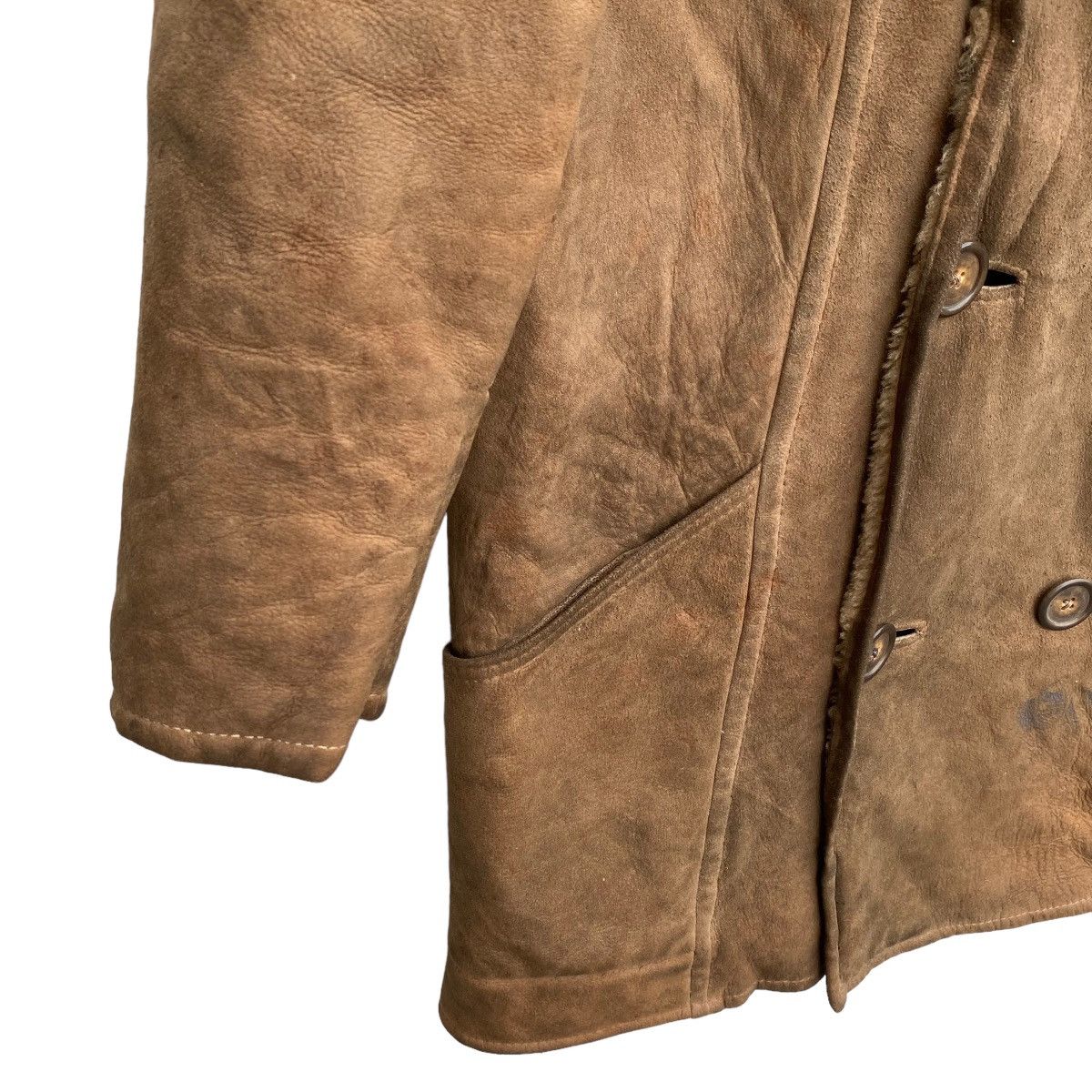 Japanese Brand × Vintage Vtg Morlands Real Lambskin Sherpa/Sherling Made in England Size US L / EU 52-54 / 3 - 5 Thumbnail