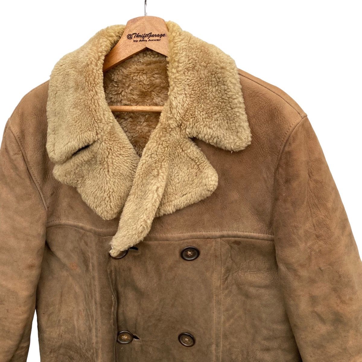 Japanese Brand × Vintage Vtg Morlands Real Lambskin Sherpa/Sherling Made in England Size US L / EU 52-54 / 3 - 3 Thumbnail