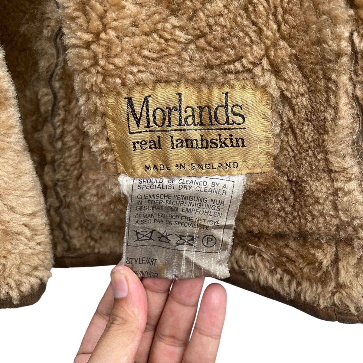 Japanese Brand × Vintage Vtg Morlands Real Lambskin Sherpa/Sherling Made in England Size US L / EU 52-54 / 3 - 11 Thumbnail