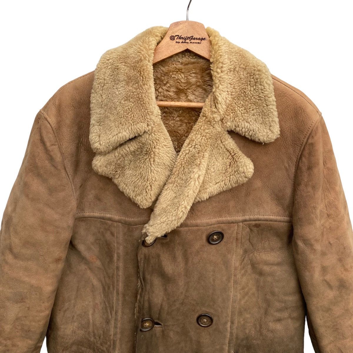 Japanese Brand × Vintage Vtg Morlands Real Lambskin Sherpa/Sherling Made in England Size US L / EU 52-54 / 3 - 2 Thumbnail