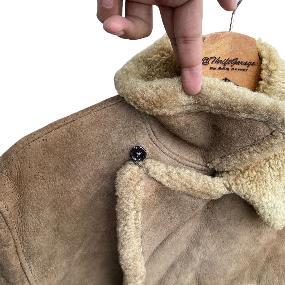 Japanese Brand × Vintage Vtg Morlands Real Lambskin Sherpa/Sherling Made in England Size US L / EU 52-54 / 3 - 9 Thumbnail