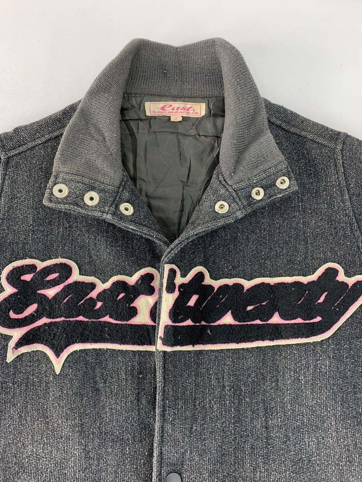 Japanese Brand Hype Wool Varsity Jacket Cast Twenty Spell Out Quilted Inner Size US M / EU 48-50 / 2 - 2 Thumbnail