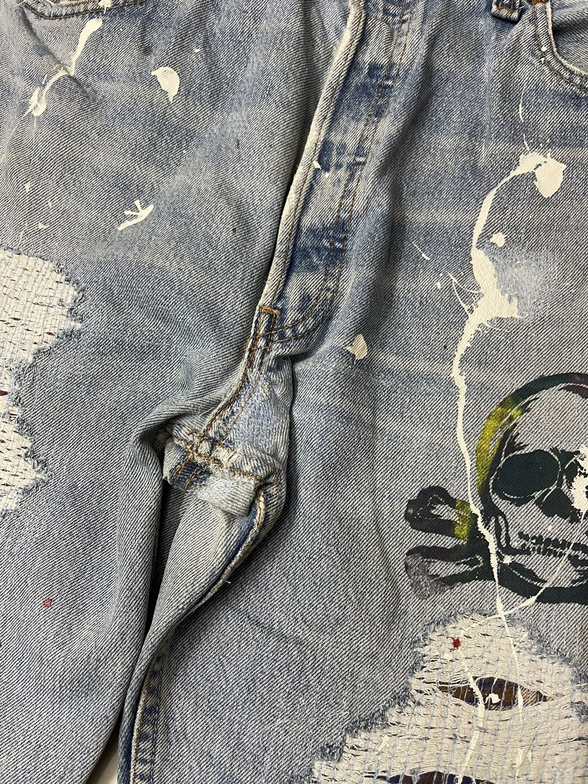 Levi's Vintage Clothing Vintage Levis Distressed Denim Size US 34 / EU 50 - 15 Thumbnail