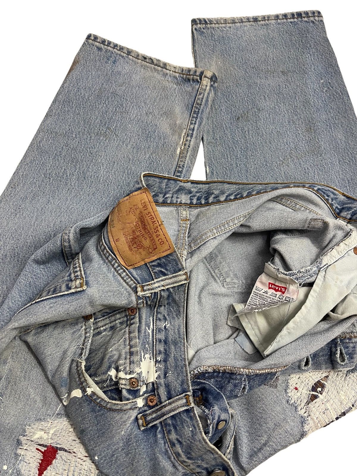 Levi's Vintage Clothing Vintage Levis Distressed Denim Size US 34 / EU 50 - 21 Thumbnail