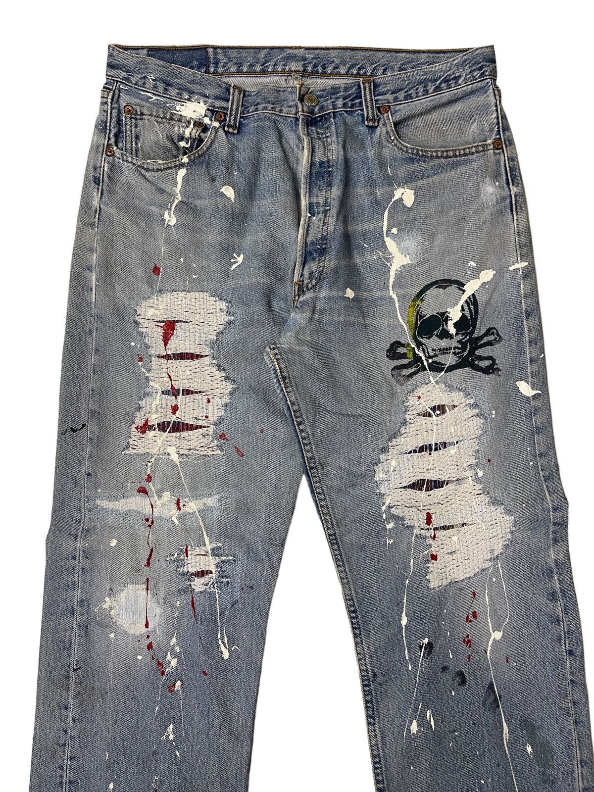 Levi's Vintage Clothing Vintage Levis Distressed Denim Size US 34 / EU 50 - 10 Thumbnail