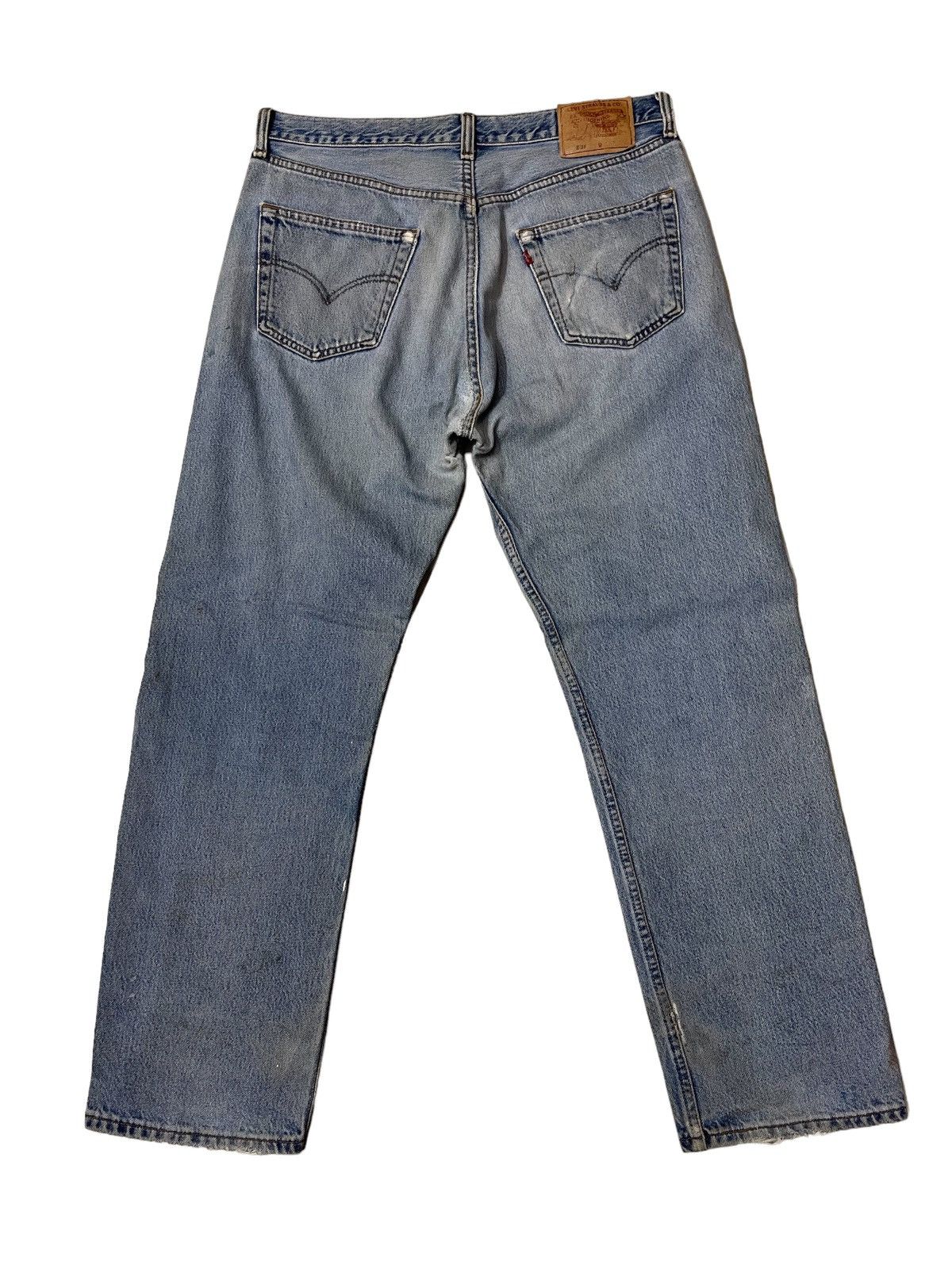 Levi's Vintage Clothing Vintage Levis Distressed Denim Size US 34 / EU 50 - 3 Thumbnail