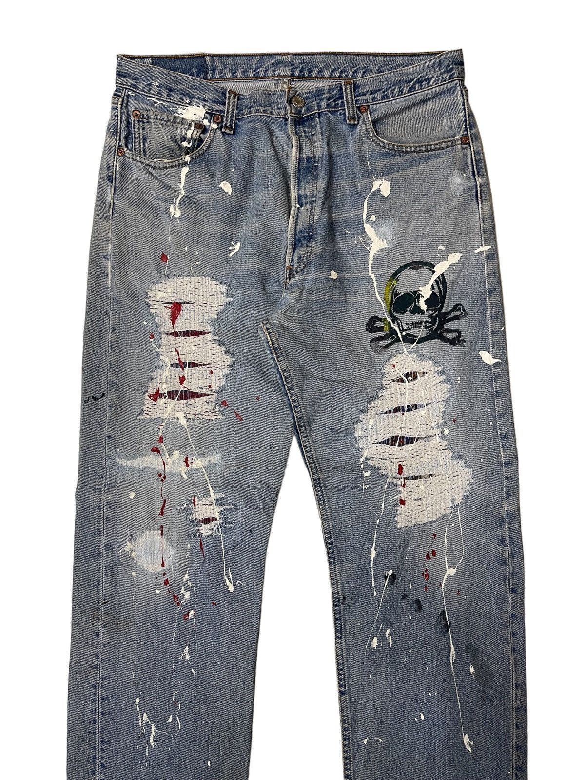 Levi's Vintage Clothing Vintage Levis Distressed Denim Size US 34 / EU 50 - 6 Thumbnail