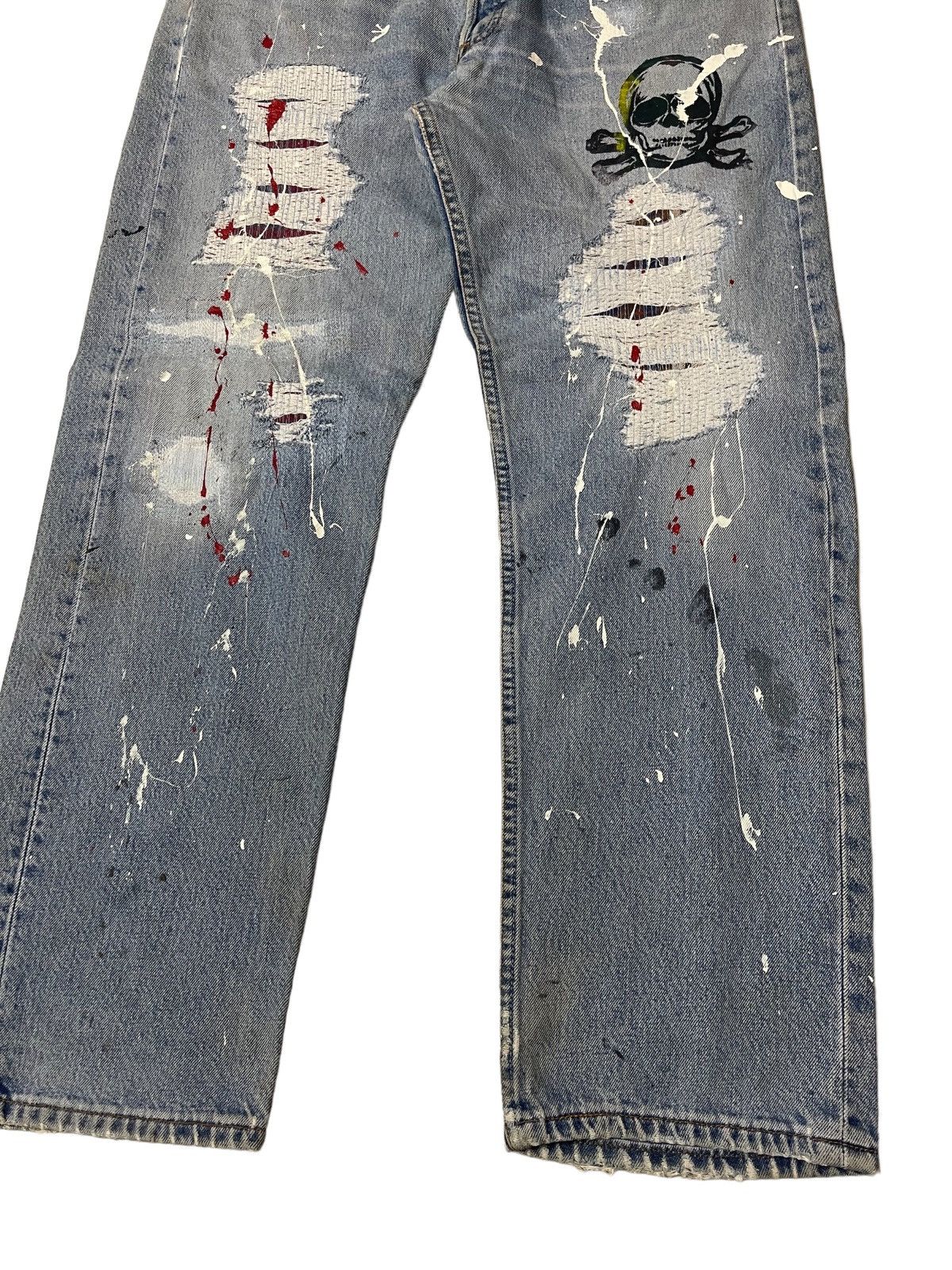 Levi's Vintage Clothing Vintage Levis Distressed Denim Size US 34 / EU 50 - 7 Thumbnail