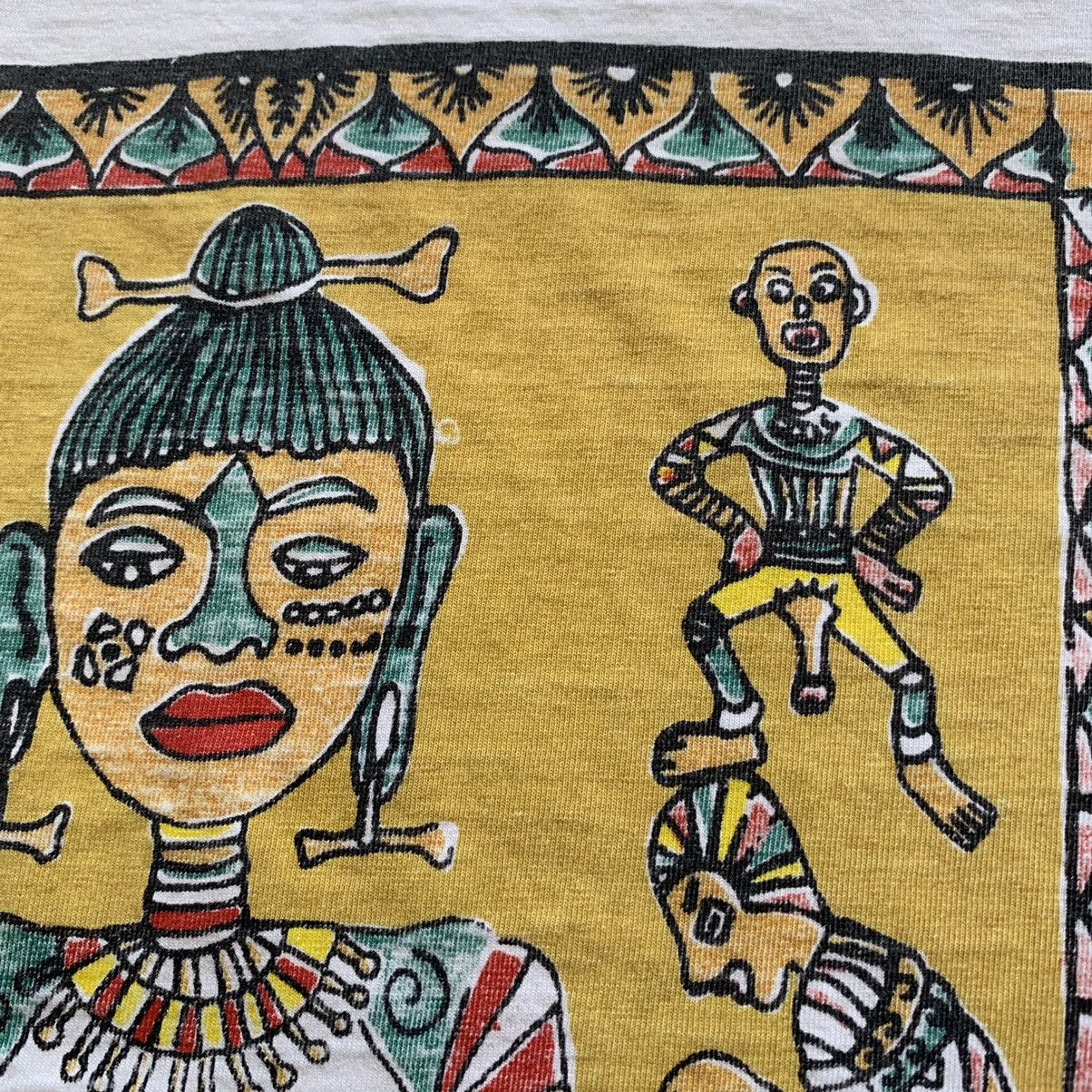 Vintage Vintage 1990s Native Aboriginal Art Graphic T Shirt White Size US L / EU 52-54 / 3 - 9 Thumbnail