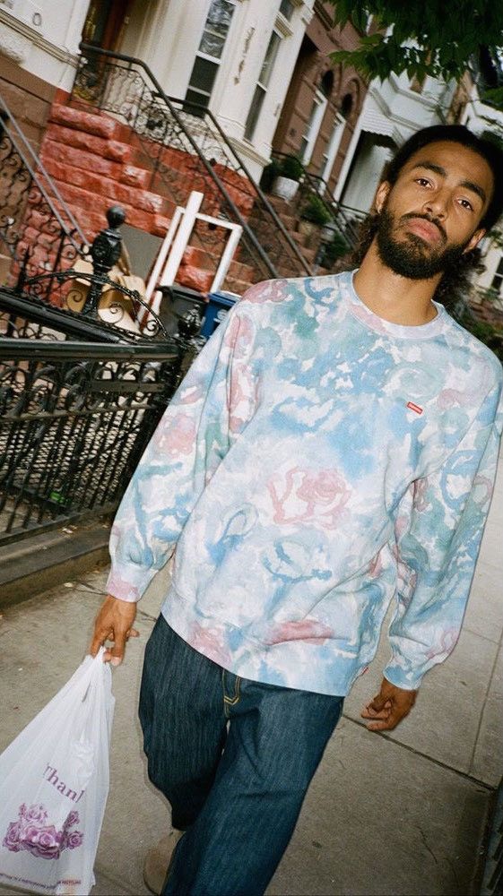 buying discount Supreme Small Box Crewneck SS21 Watercolor Floral |  www.fcbsudan.com