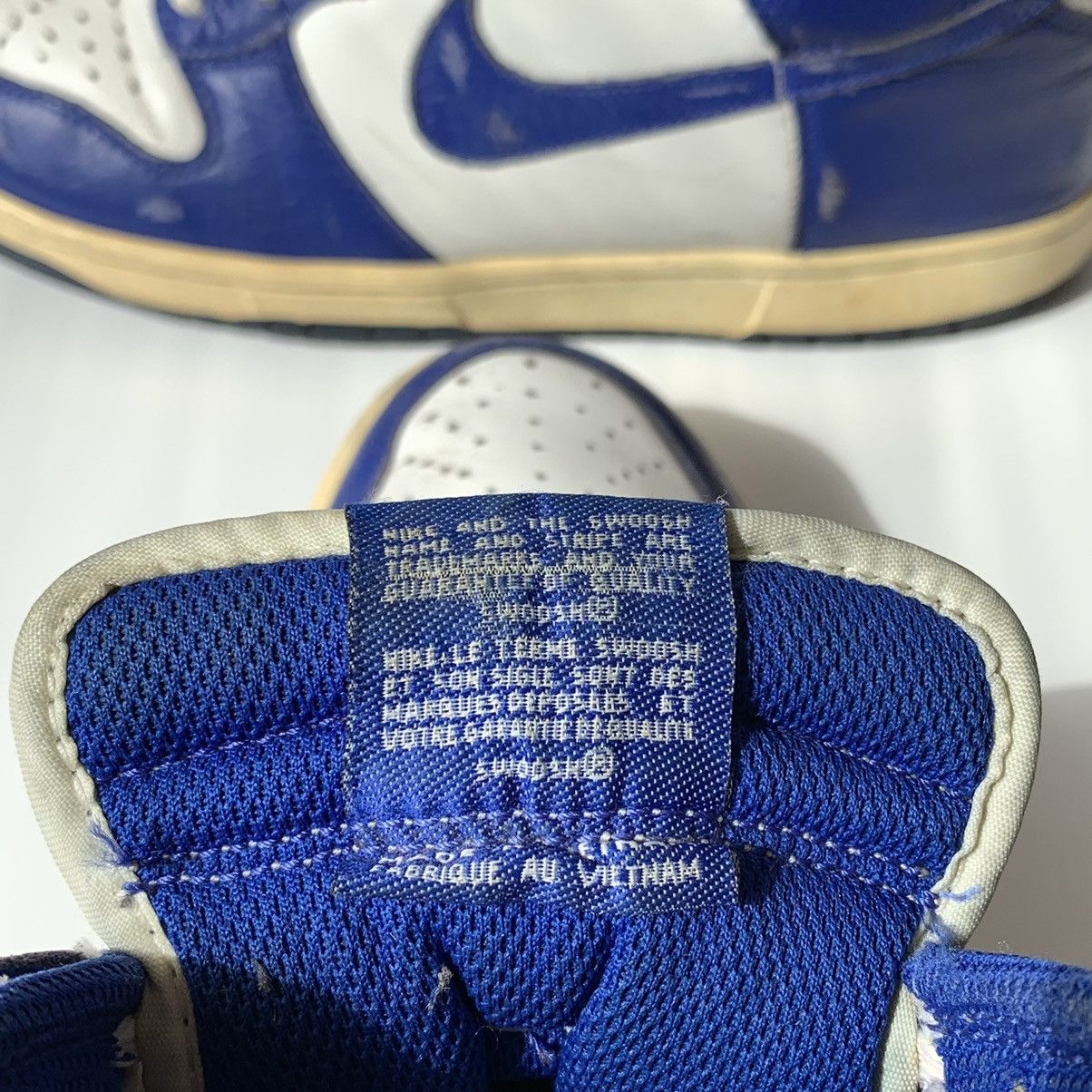 Nike × Vintage 1985 Nike Dunk High Kentucky Duke University BTTYS Size US 9 / EU 42 - 17 Thumbnail