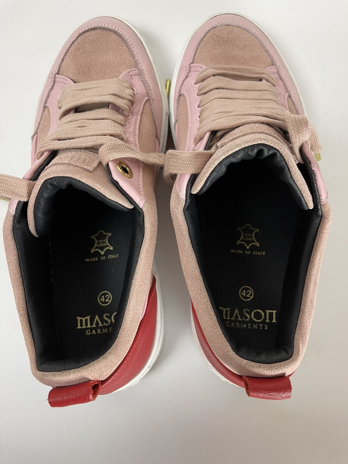 Mason Garments Mason Garment pink made in Italy low top sneakers Size US 9 / EU 42 - 11 Thumbnail