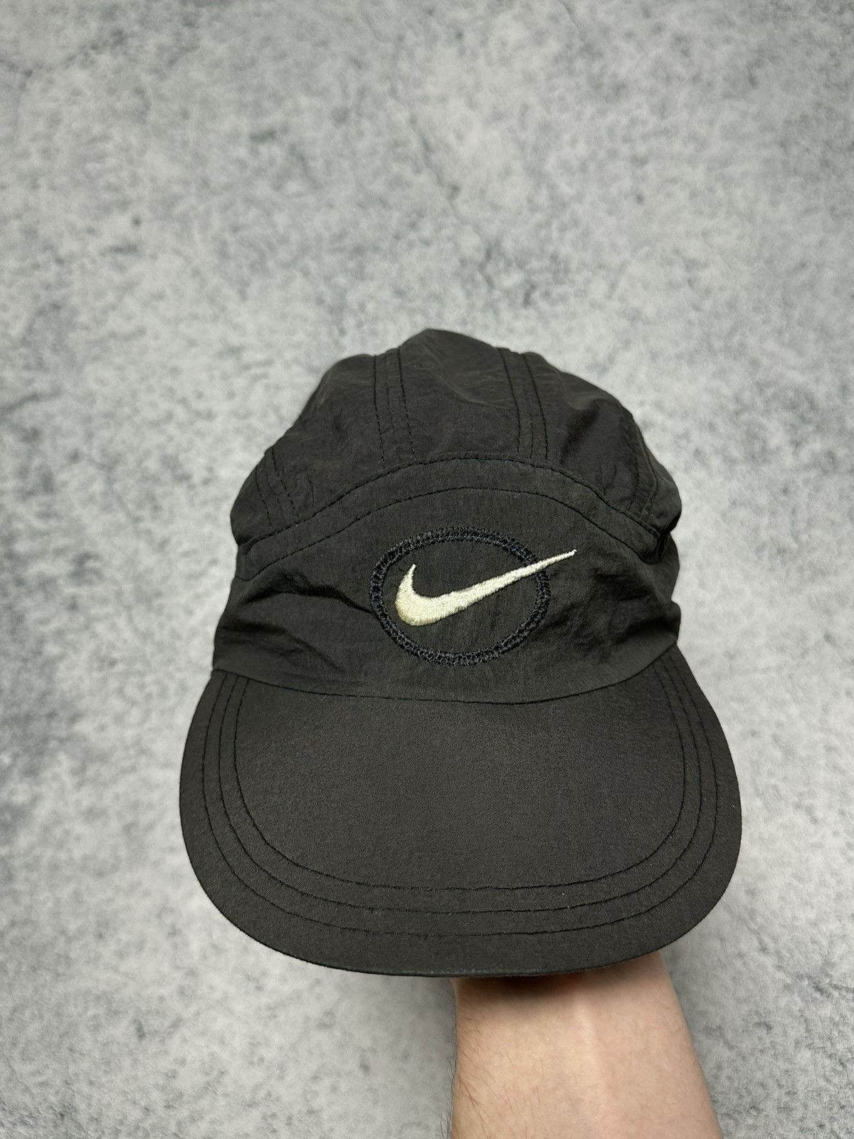 Vintage Nike Vintage Nylon 90s Cap Taiwan Size ONE SIZE - 2 Thumbnail