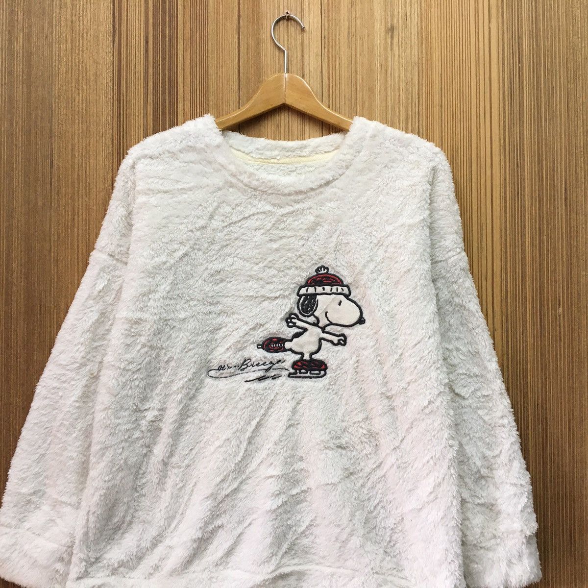 Cartoon Network × Peanuts Snoopy Ice Skating Fleece Crewneck Sweatshirt Size L / US 10 / IT 46 - 3 Thumbnail