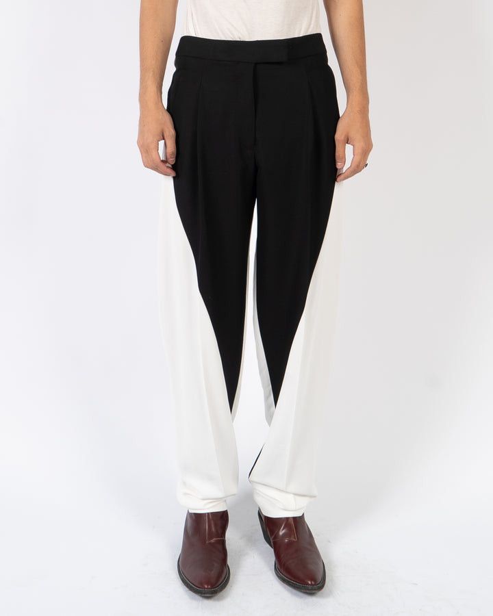 Haider Ackermann FW19 Two Tone Trousers White Size US 30 / EU 46 - 1 Thumbnail
