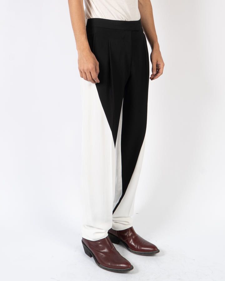 Haider Ackermann FW19 Two Tone Trousers White Size US 30 / EU 46 - 2 Thumbnail