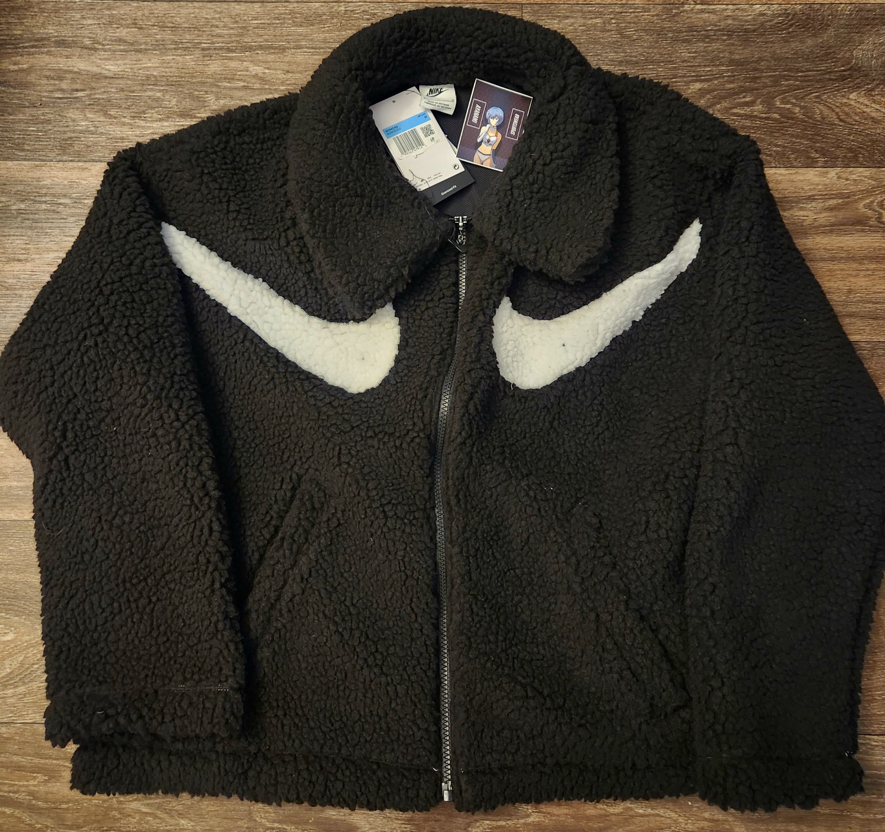 swoosh sherpa jacket