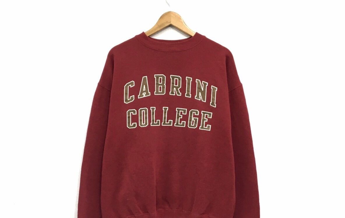 Jansport Vintage CABRINI COLLEGE Crewneck Sweatshirt Size US L / EU 52-54 / 3 - 3 Thumbnail