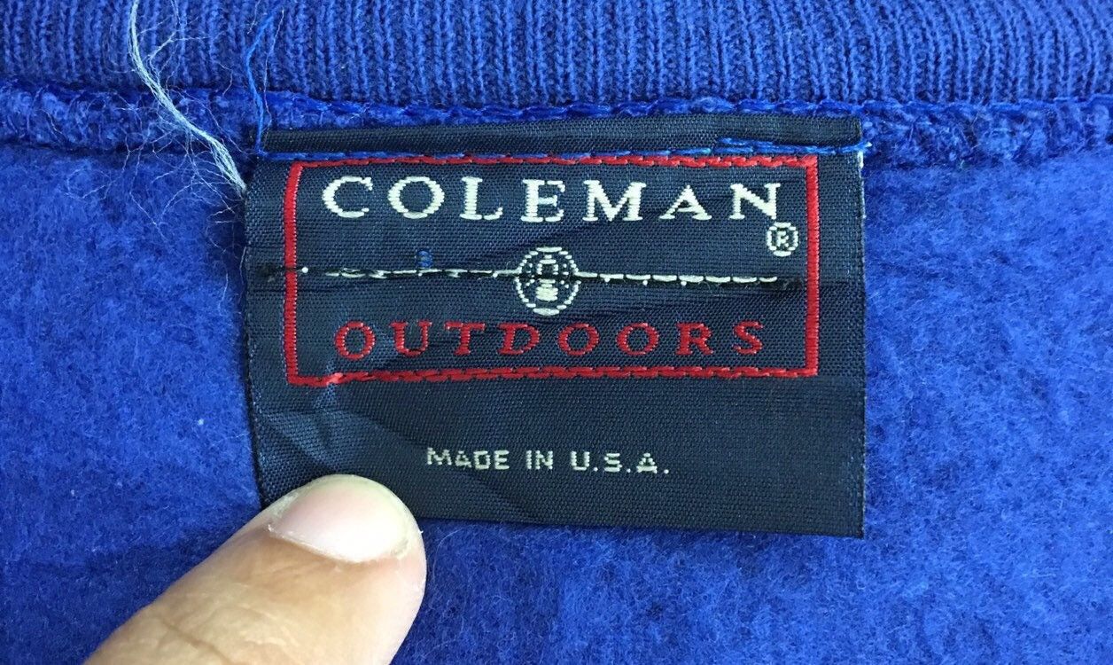 Coleman × Vintage Vintage COLEMAN Outdoor Crewneck Sweatshirts Size US M / EU 48-50 / 2 - 9 Thumbnail
