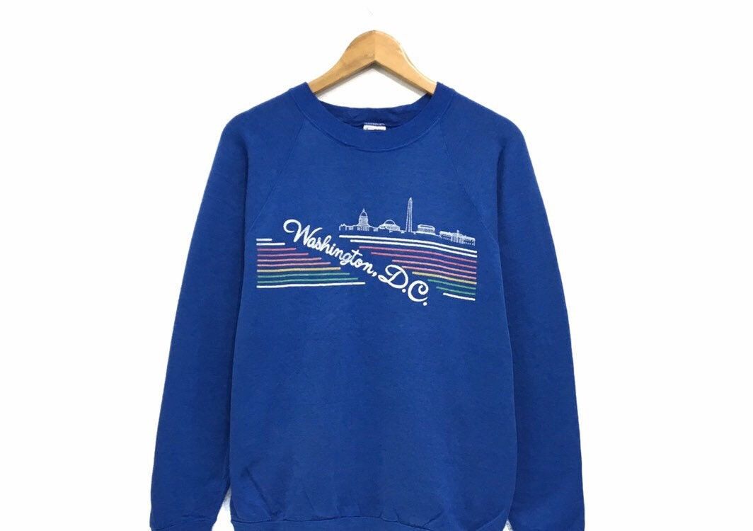 Fruit Of The Loom Vintage 90s Fruit Of The Loom Washington Sweatshirt Size US M / EU 48-50 / 2 - 2 Thumbnail