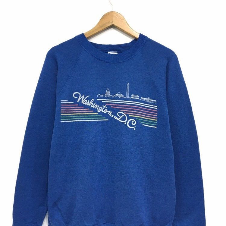 Fruit Of The Loom Vintage 90s Fruit Of The Loom Washington Sweatshirt Size US M / EU 48-50 / 2 - 3 Thumbnail